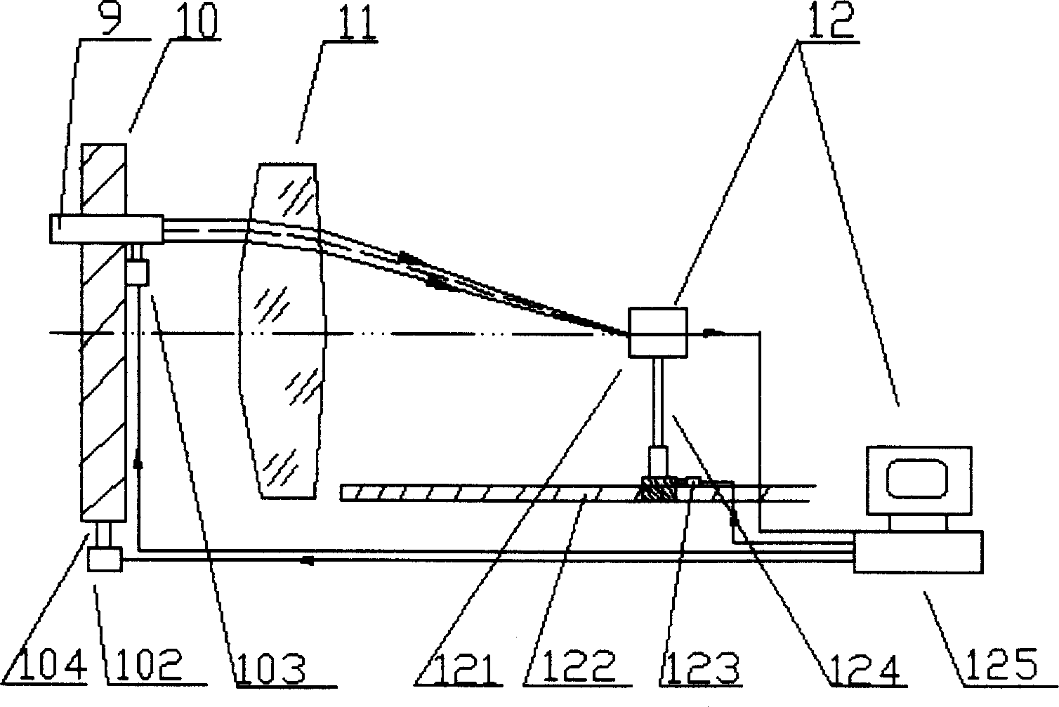 Hartmann detection device for continuous sampling