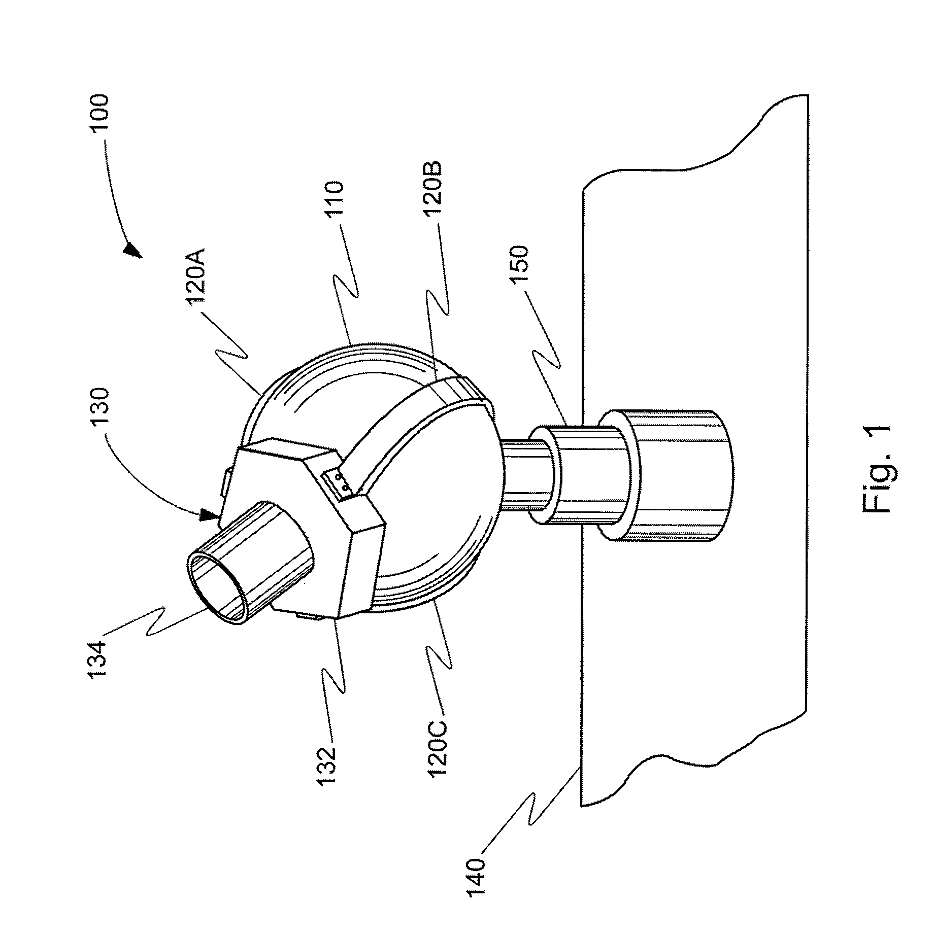 Spherical motor positioning