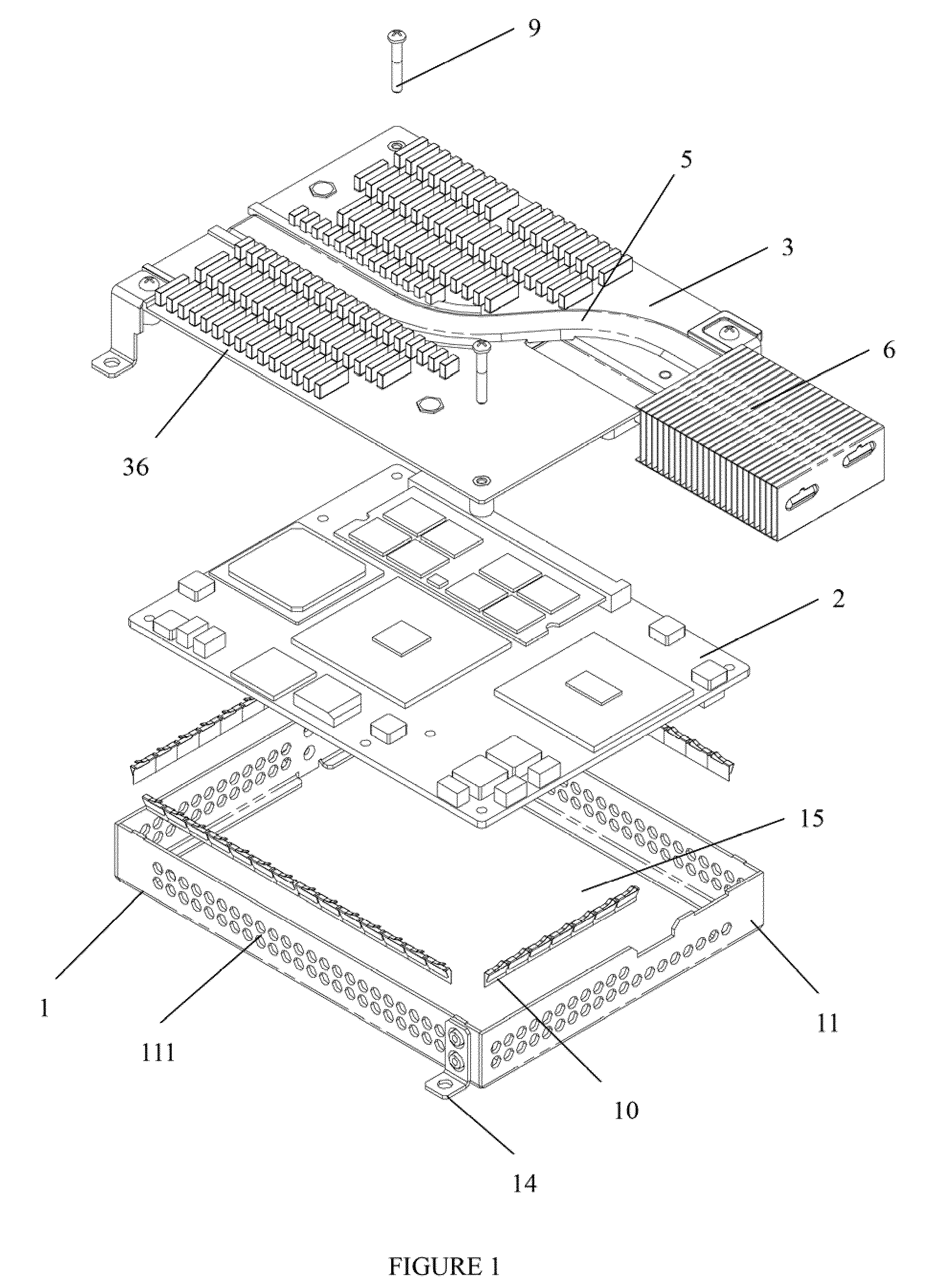 Shielded and insulated heat removing system