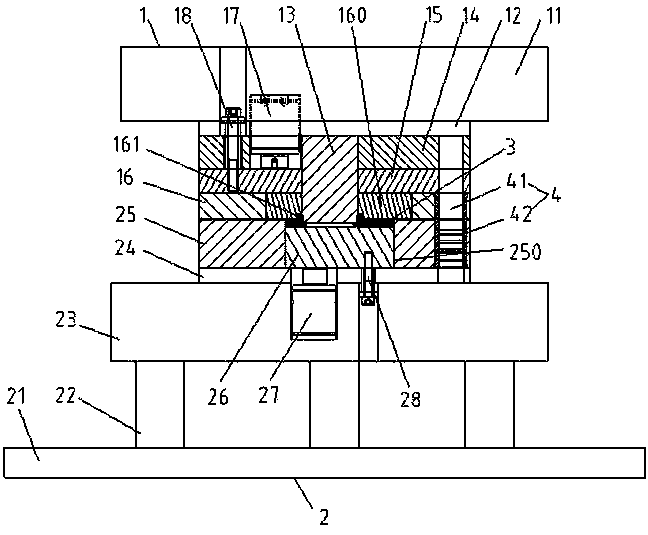 Method for processing exhaust pipe flange and special die thereof