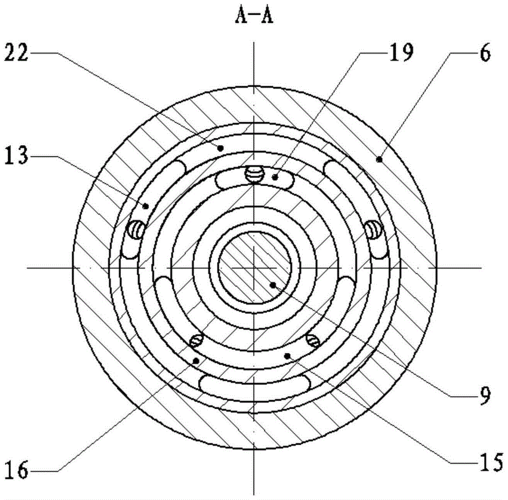 A cam-driven axial piston pump with a rotating window for oil distribution