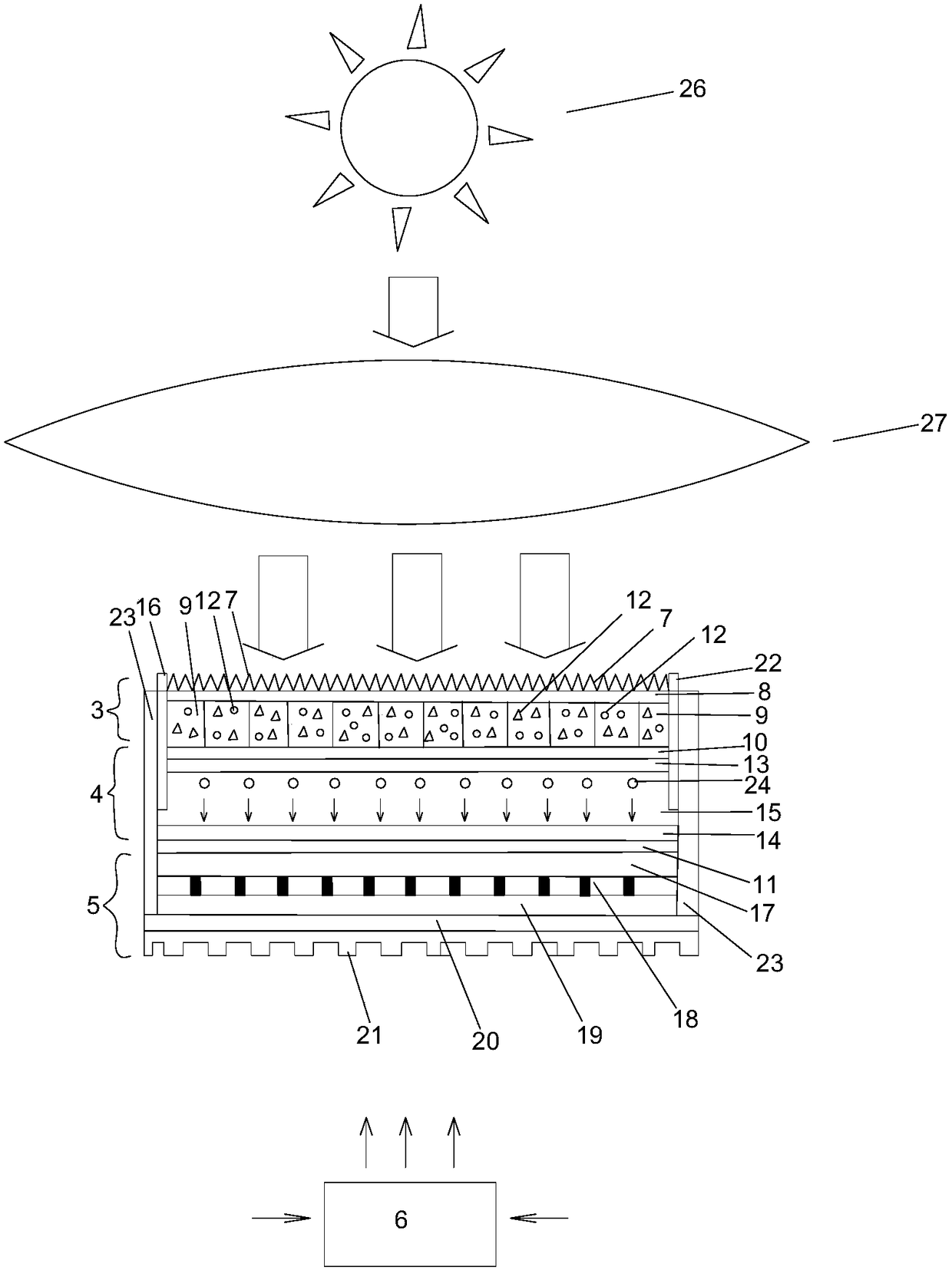 Micro-nano optical trap honeycomb energy storage composite power generation device