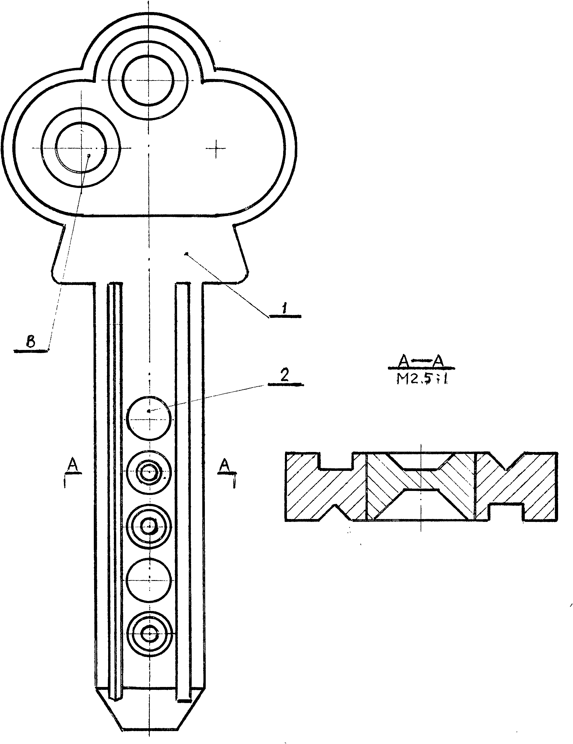 Anti-theft lock core with multi-gear marble structure and application thereof