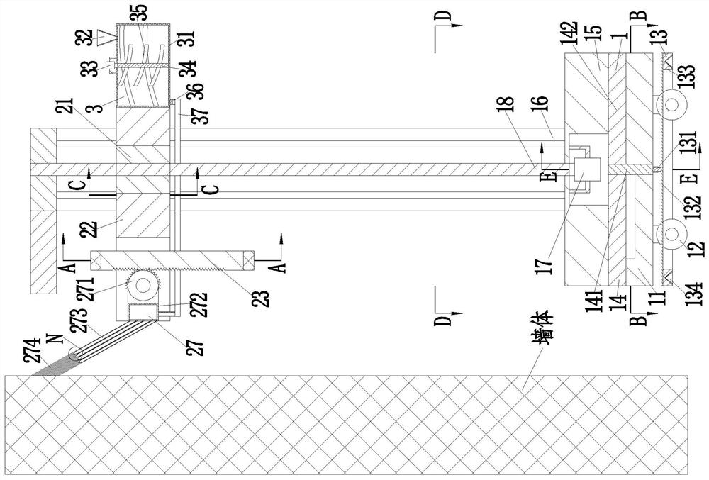 A construction method for building interior wall decoration and decoration