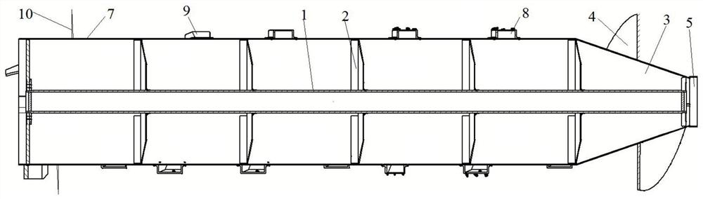 Closed threshing cylinder of millet harvester