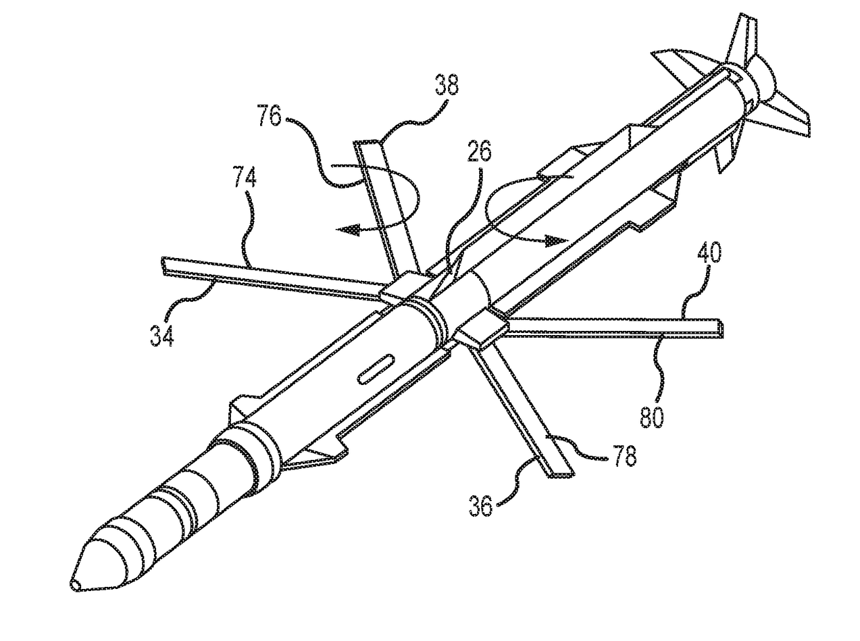 Split chord deployable wing