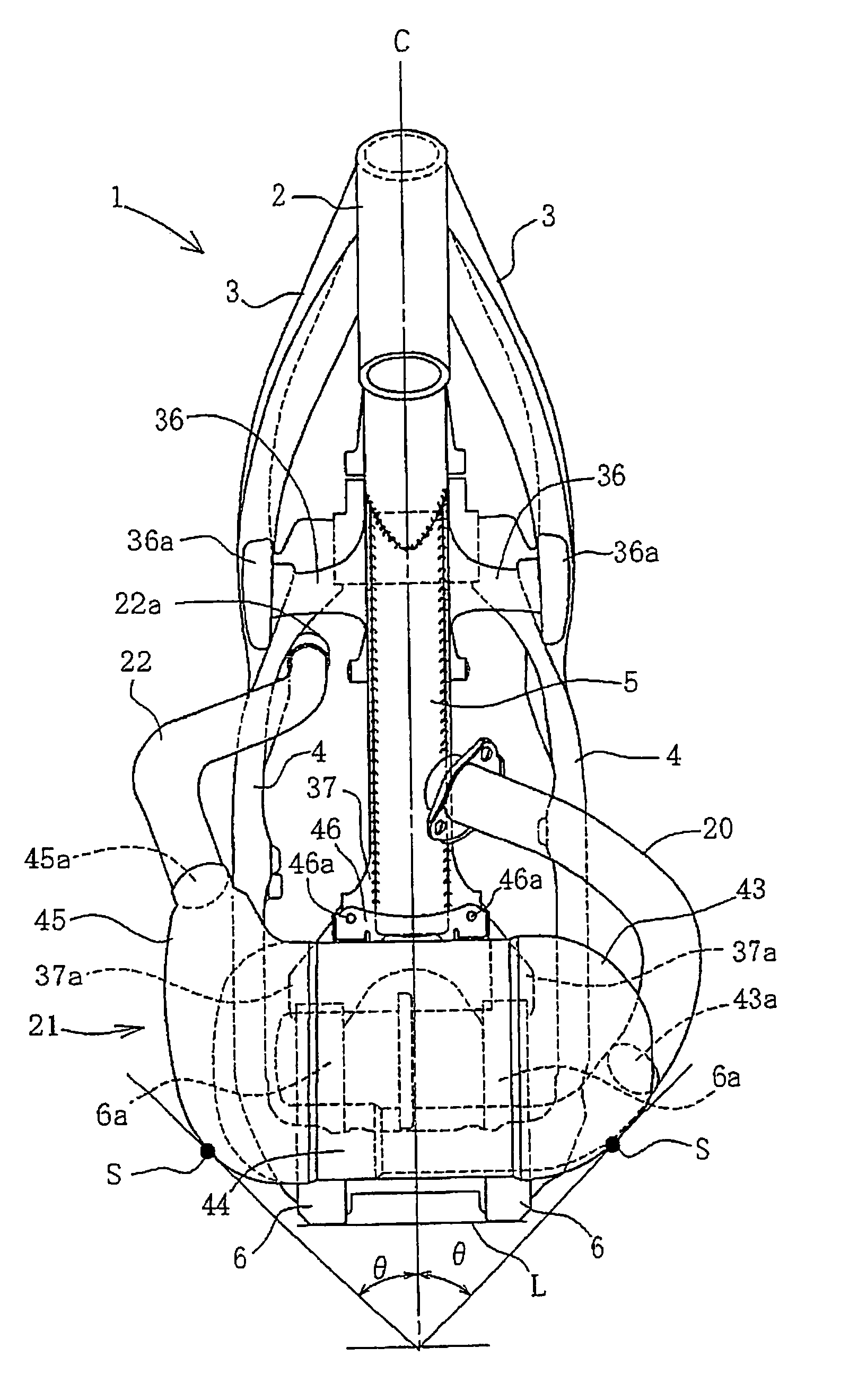 Motorcycle exhaust structure