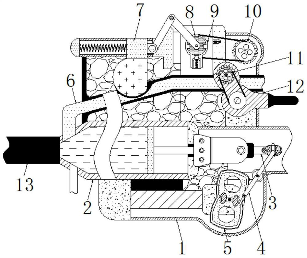 Pudendum administration device capable of solving problems of insufficient administration due to inner wall wrinkles and incapability of quantification