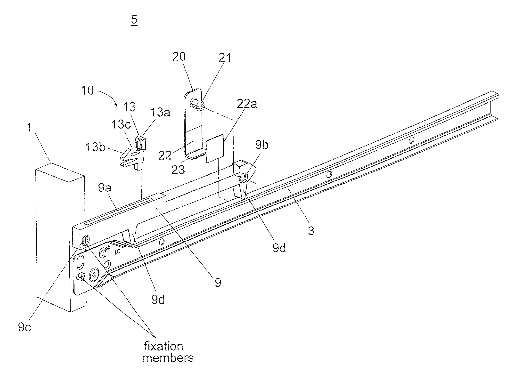 Control mechanism for drawer slide assembly