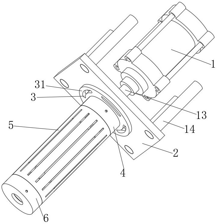 Device for expanding slot wedge in motor stator slot