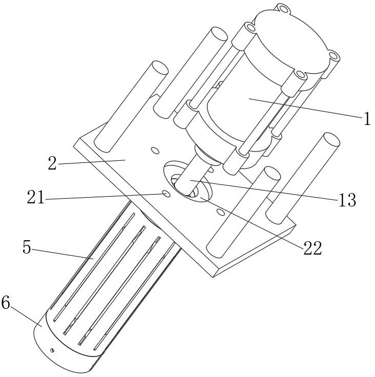 Device for expanding slot wedge in motor stator slot