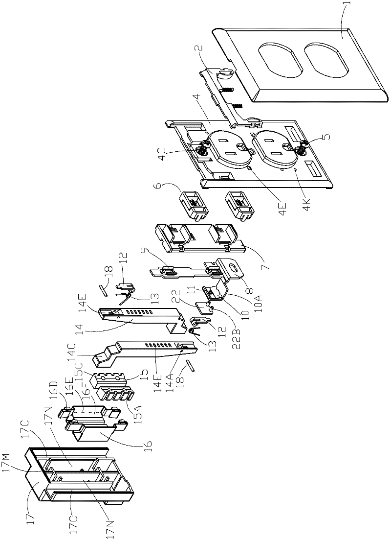 Quick-wire power socket