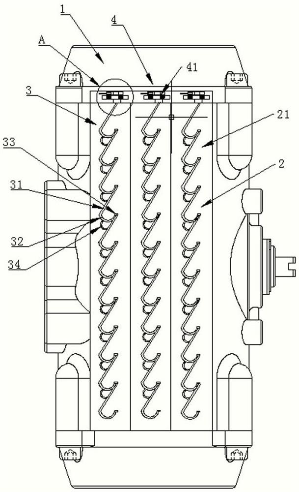 Internal shunting type energy-saving air conditioner condenser