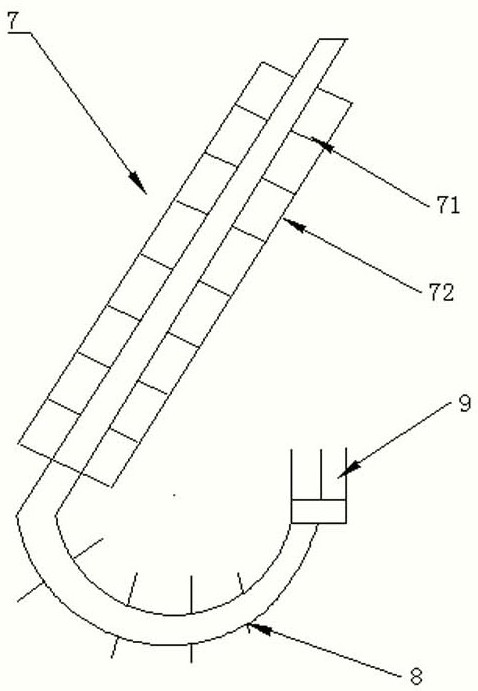 Internal shunting type energy-saving air conditioner condenser