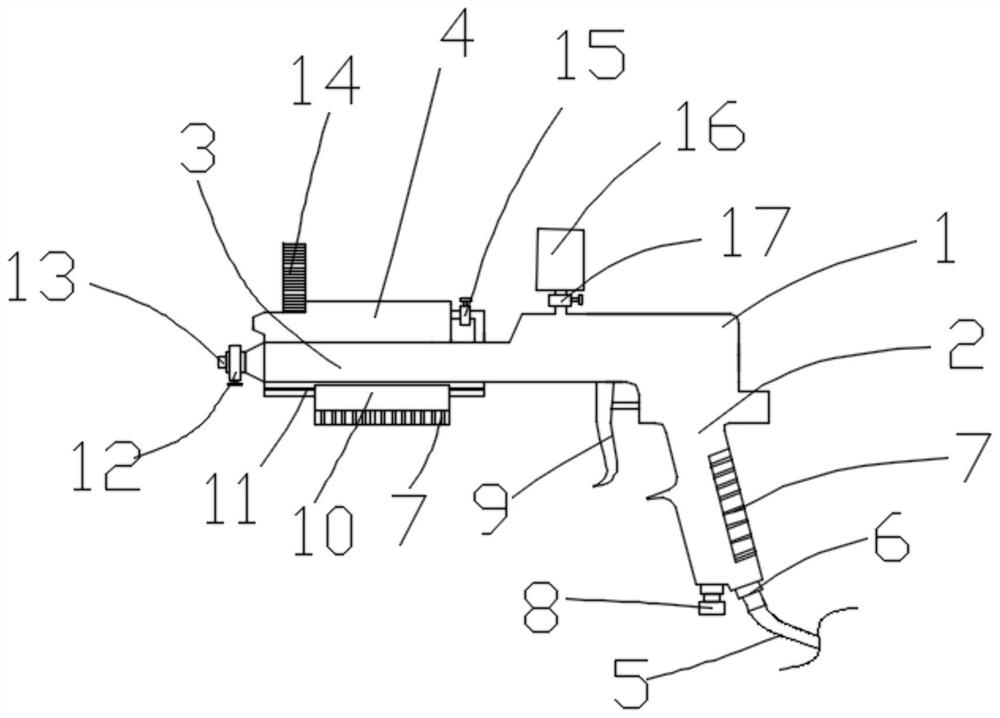 Quick repair device for damaged position of corrugated paper