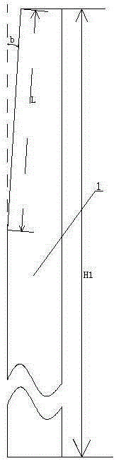 Chamfered crystallizer narrow-surface copper plate