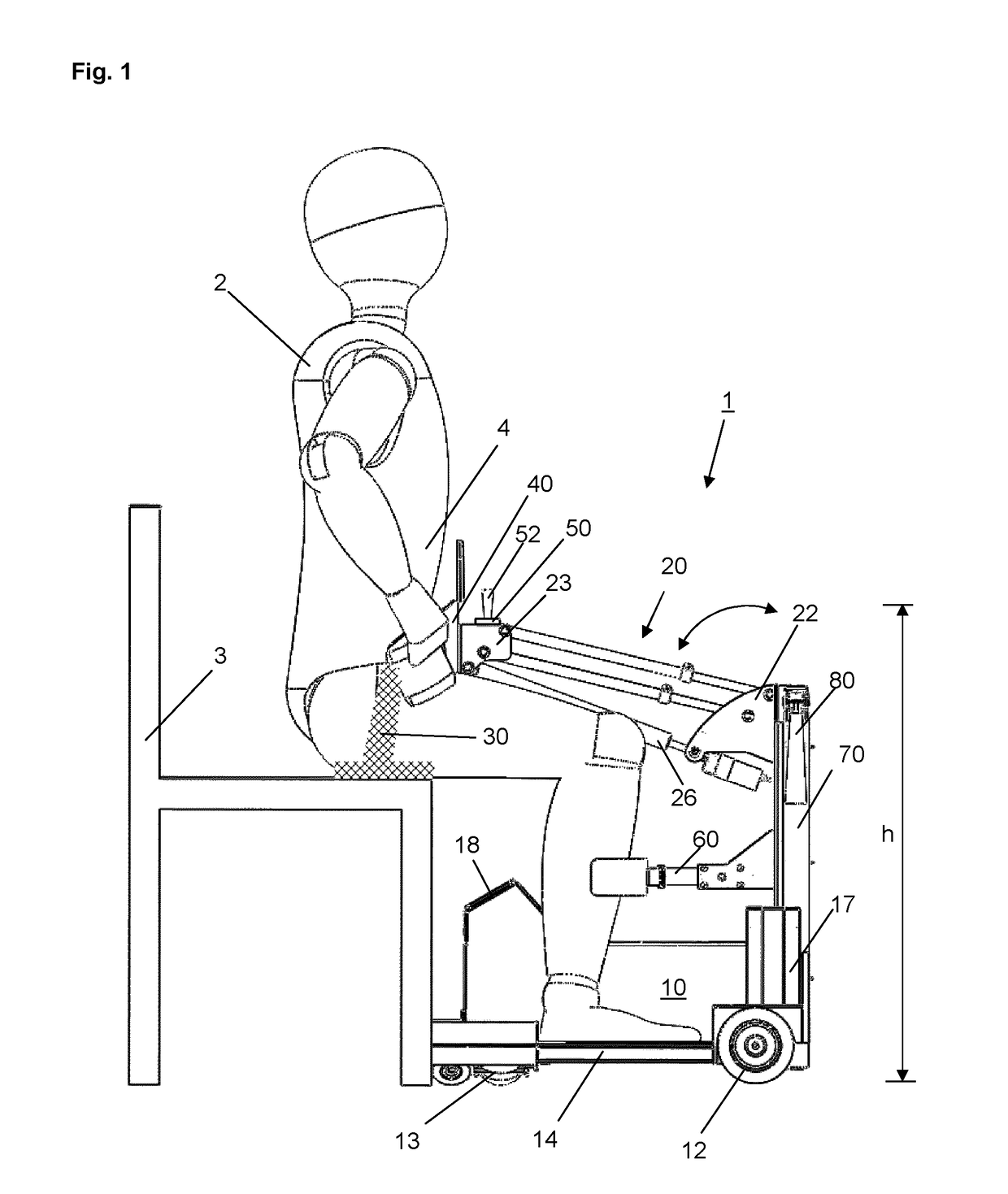 Mobility device for physically disabled people