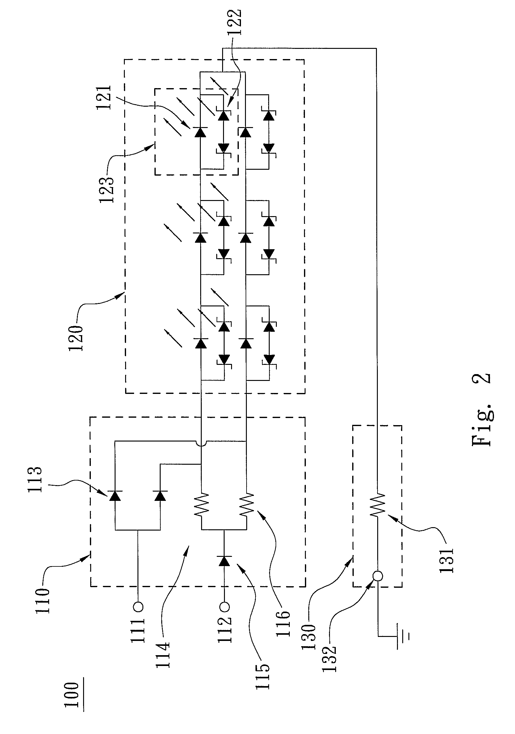 Circuit apparatus of LED vehicle lamp