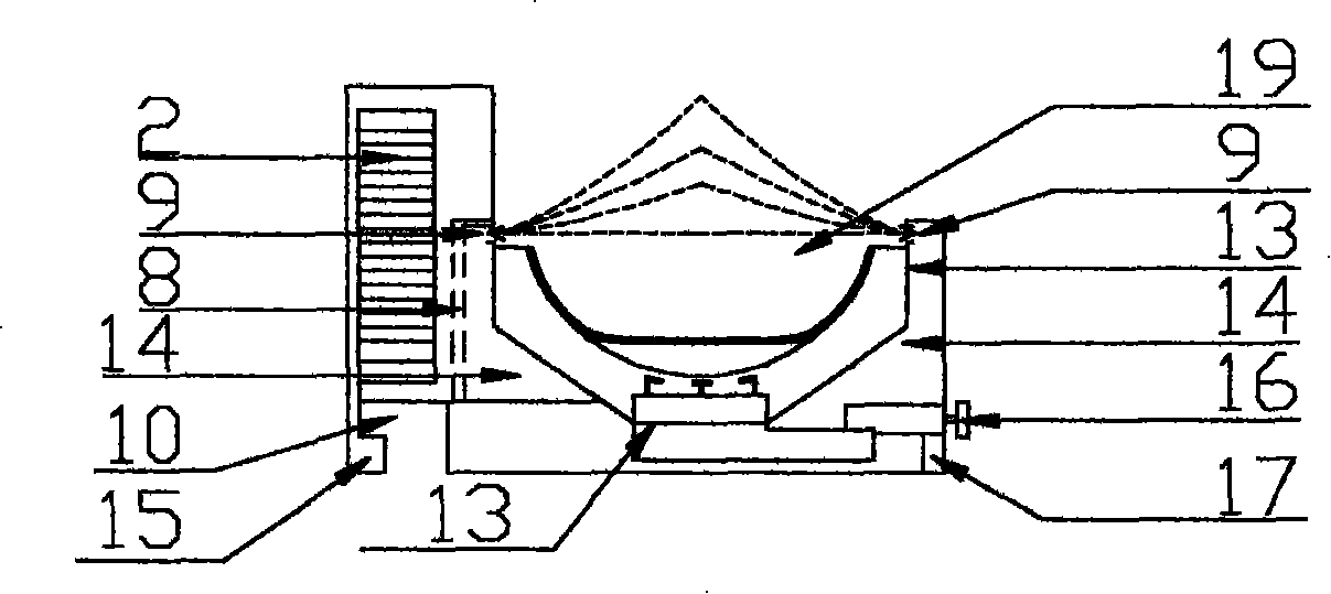 Enclosing-suction type combined kitchen tool