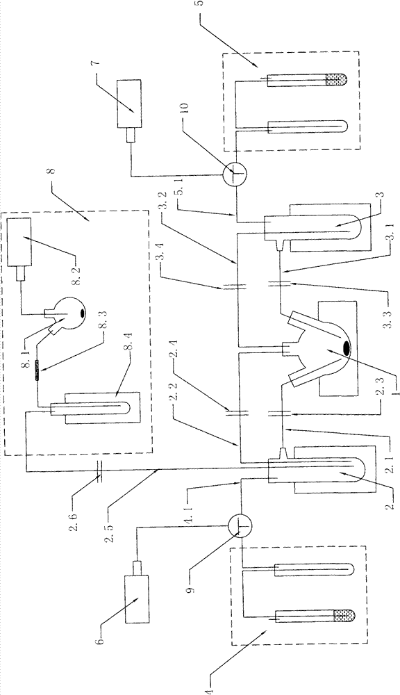 Chemical reaction device for fully recycling gas raw material