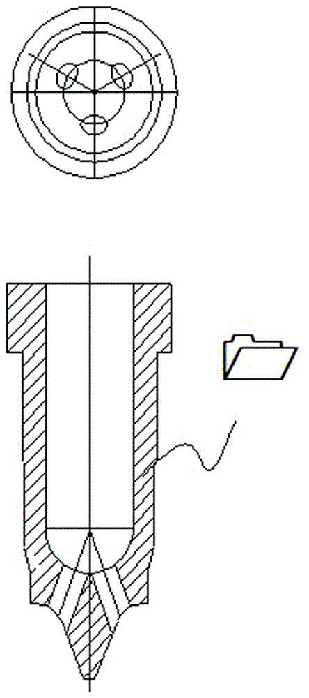 Hot runner injection nozzle tip structure