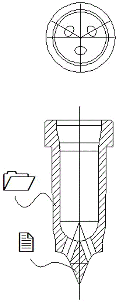 Hot runner injection nozzle tip structure