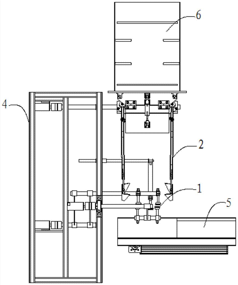 An automatic bag feeding mechanism for packaging bags