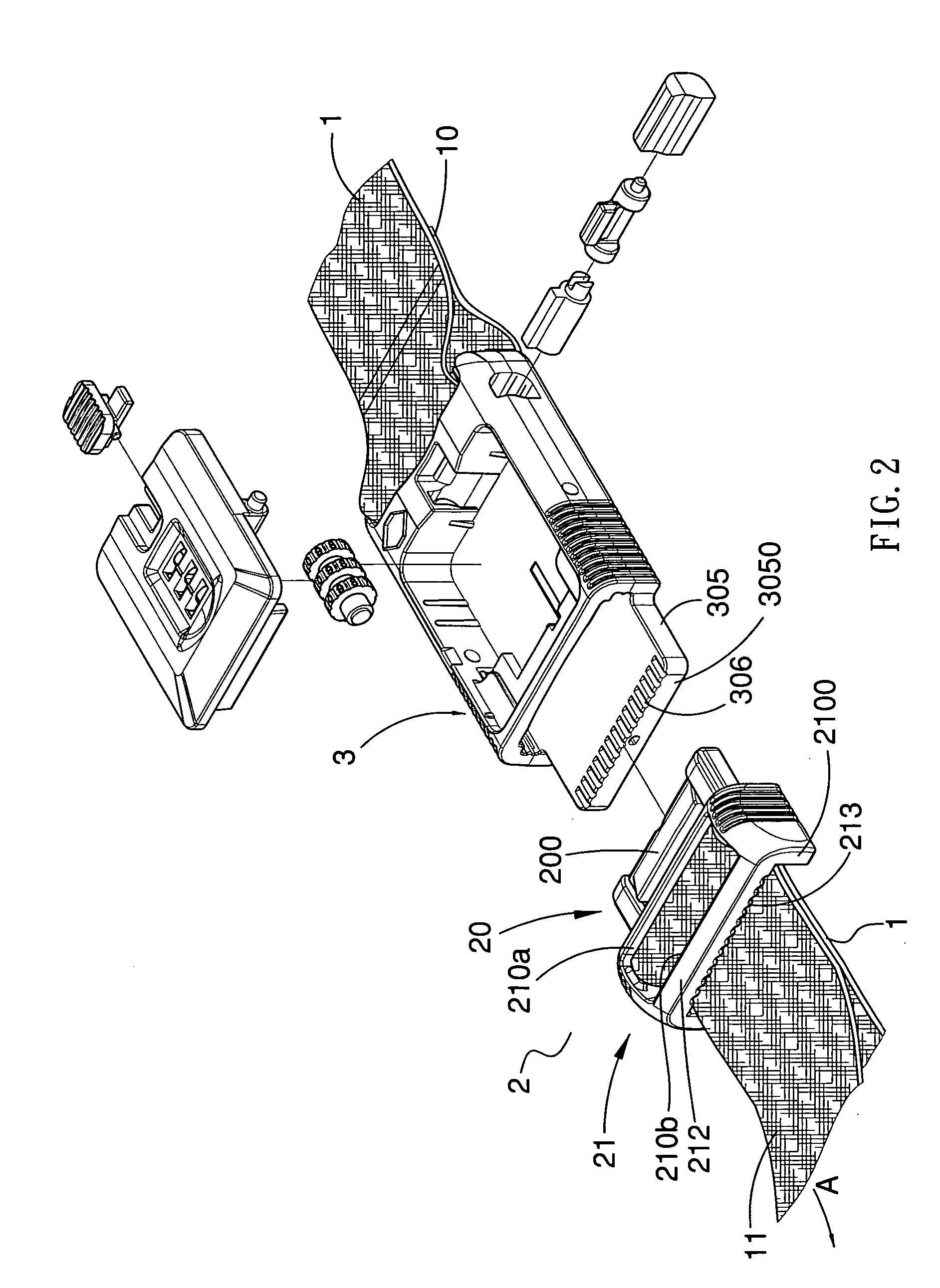 Baggage fastening device having an anti-reverse function