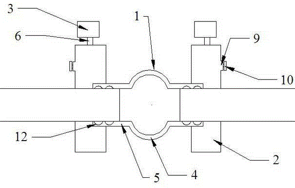 Safety shield suitable for pipeline conveyance of chemical plants