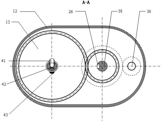 Multi-stage backward gear speed changer with slide shaft roller keylock