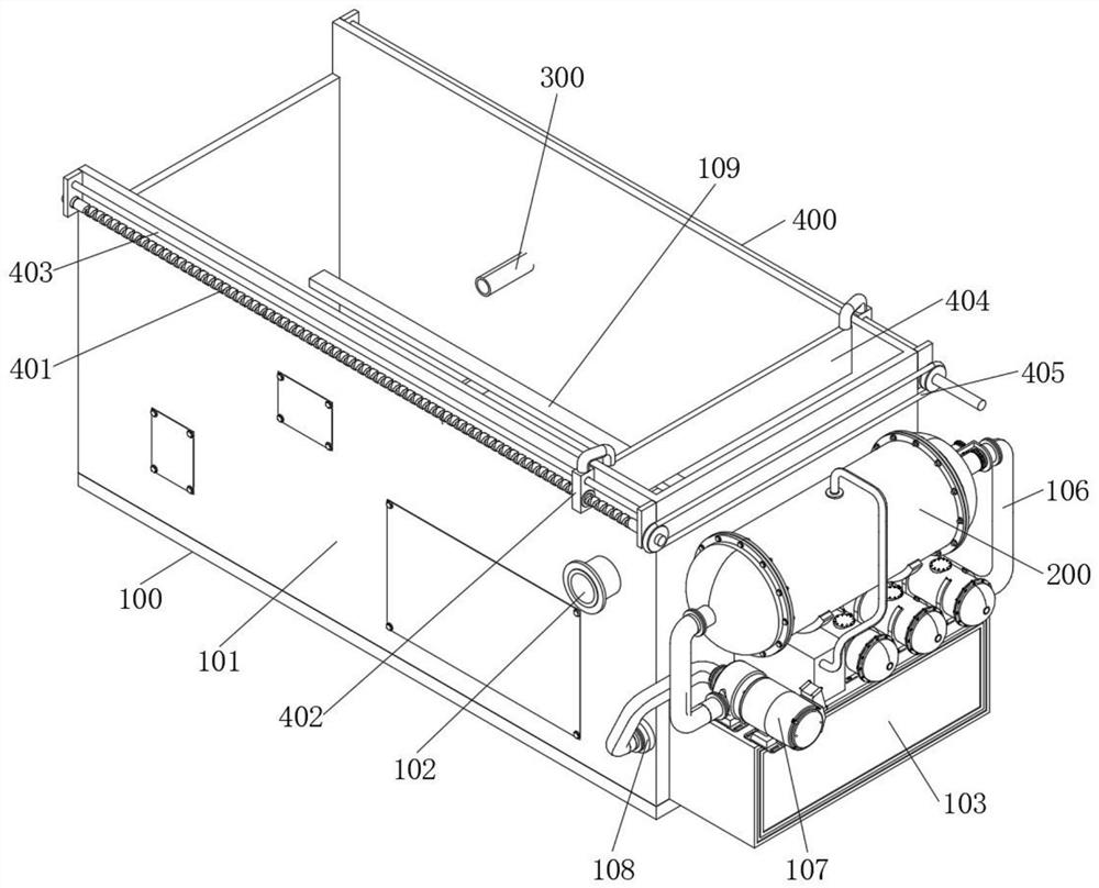 Floating-gas-method sewage treatment and separation device with separation and isolation structure