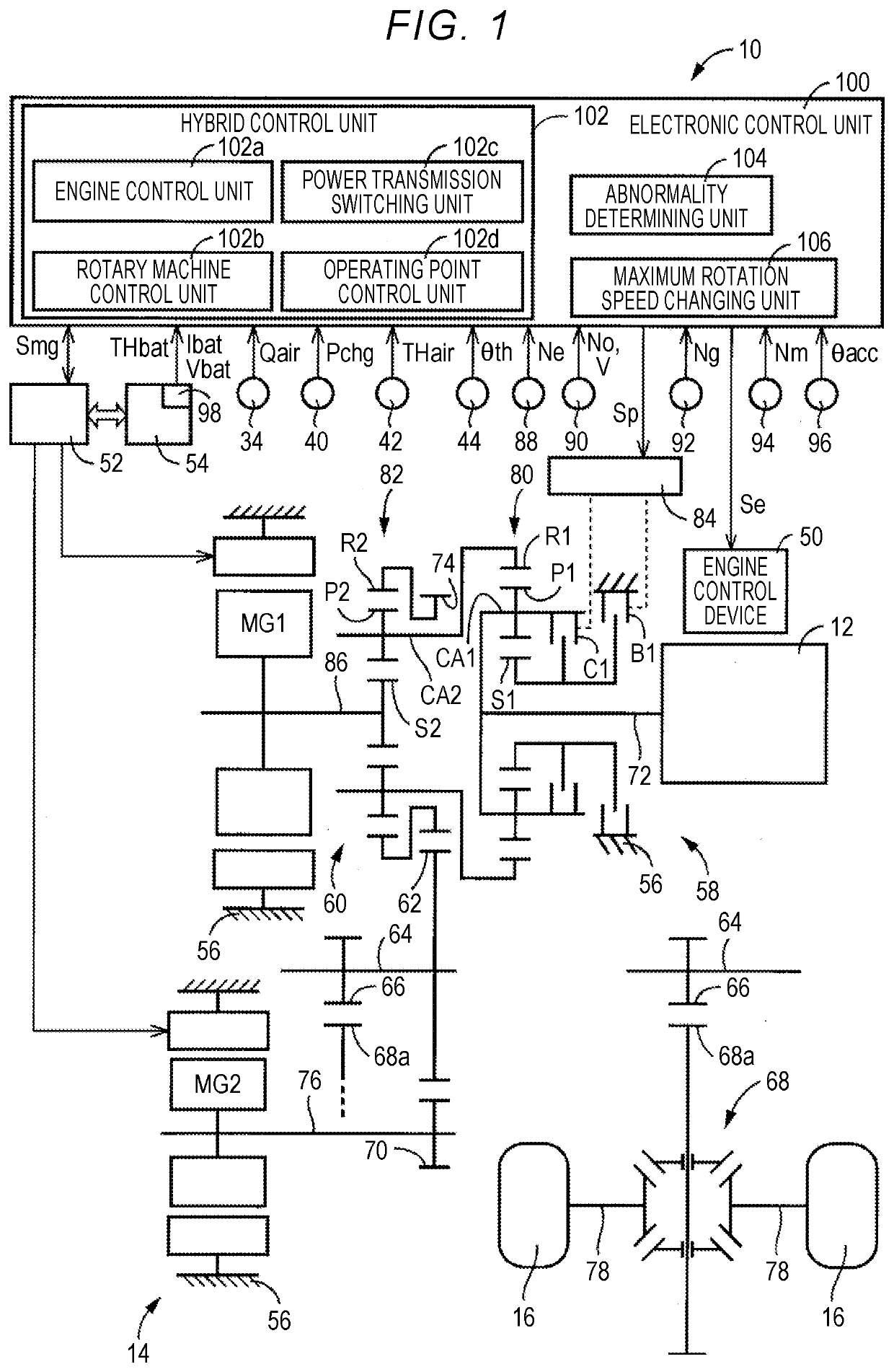 Control device for hybrid vehicle