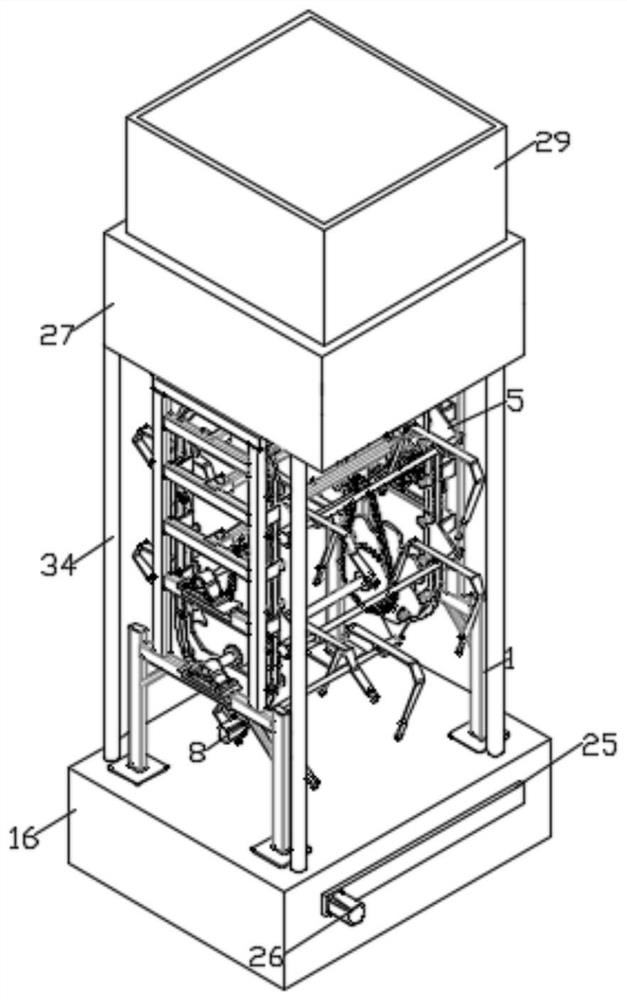 Automatic swinging and lifting hanging bracket for hammock and using method thereof