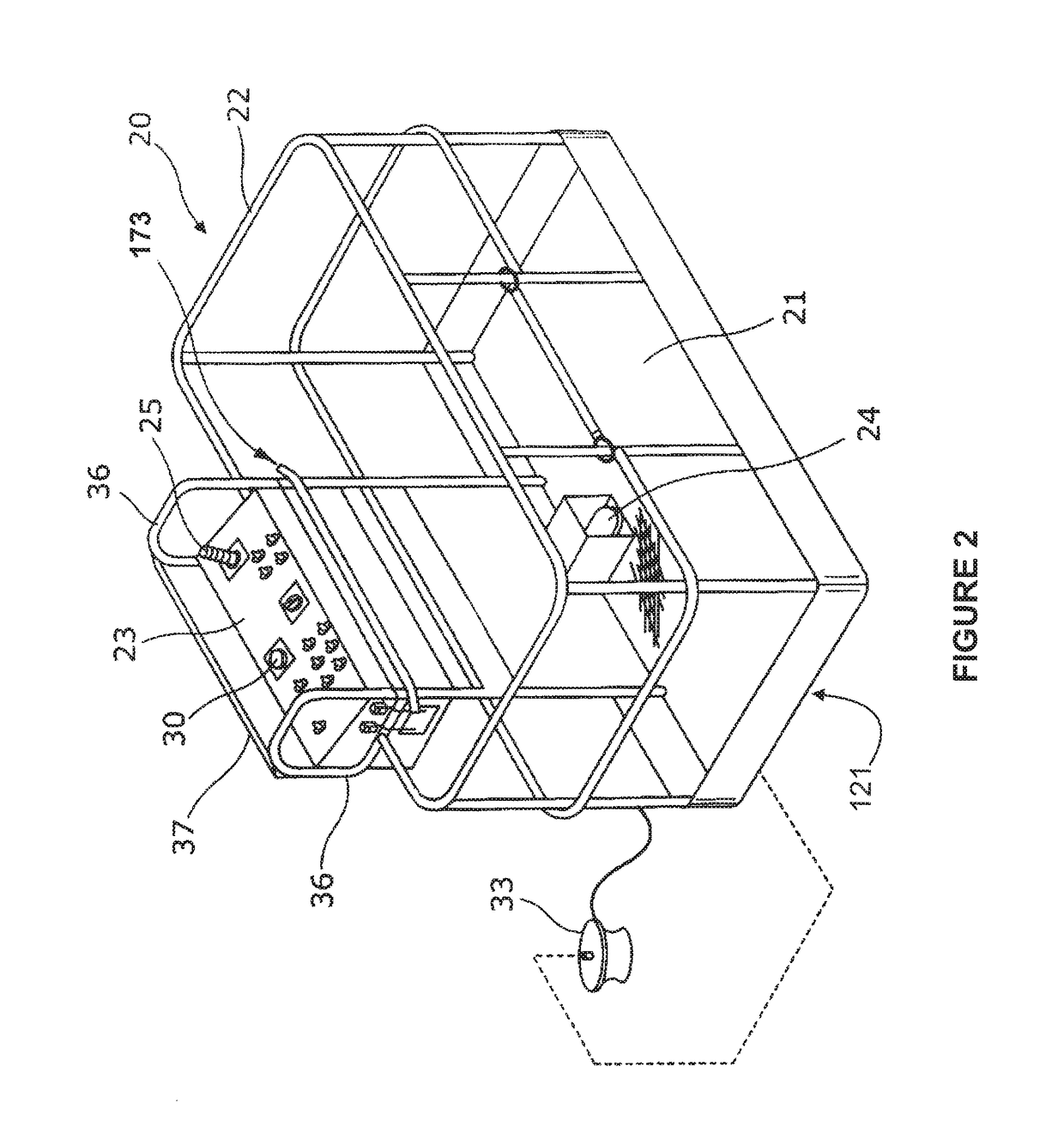 Aerial lift with safety device and alarm