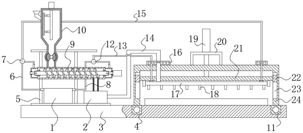 Thermoplastic plastic powder spray fusing device