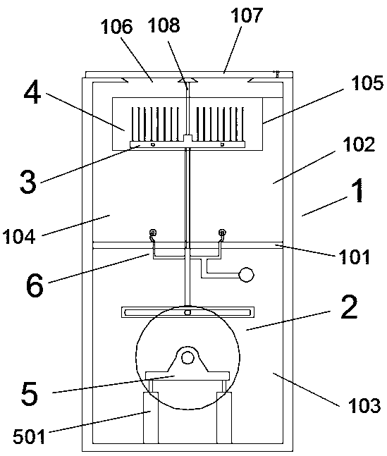 A reciprocating puncture needle tube cleaning and disinfection machine