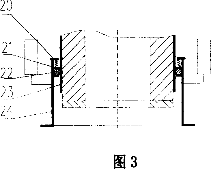 Work piece sealing transfer device of vertical heating treatment production line