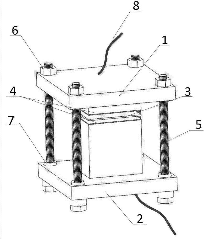 Solid electrolyte ionic conductivity test clamp, solid electrolyte ionic conductivity test system and solid electrolyte ionic conductivity test method