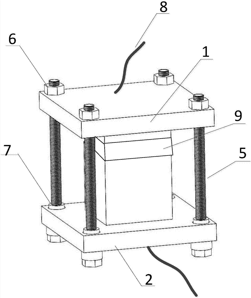 Solid electrolyte ionic conductivity test clamp, solid electrolyte ionic conductivity test system and solid electrolyte ionic conductivity test method