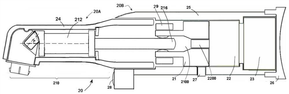 A swing angle and its application in tooth surface polishing and bleaching device