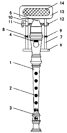 8-hole clarinet for exercise and capable of correcting posture conveniently