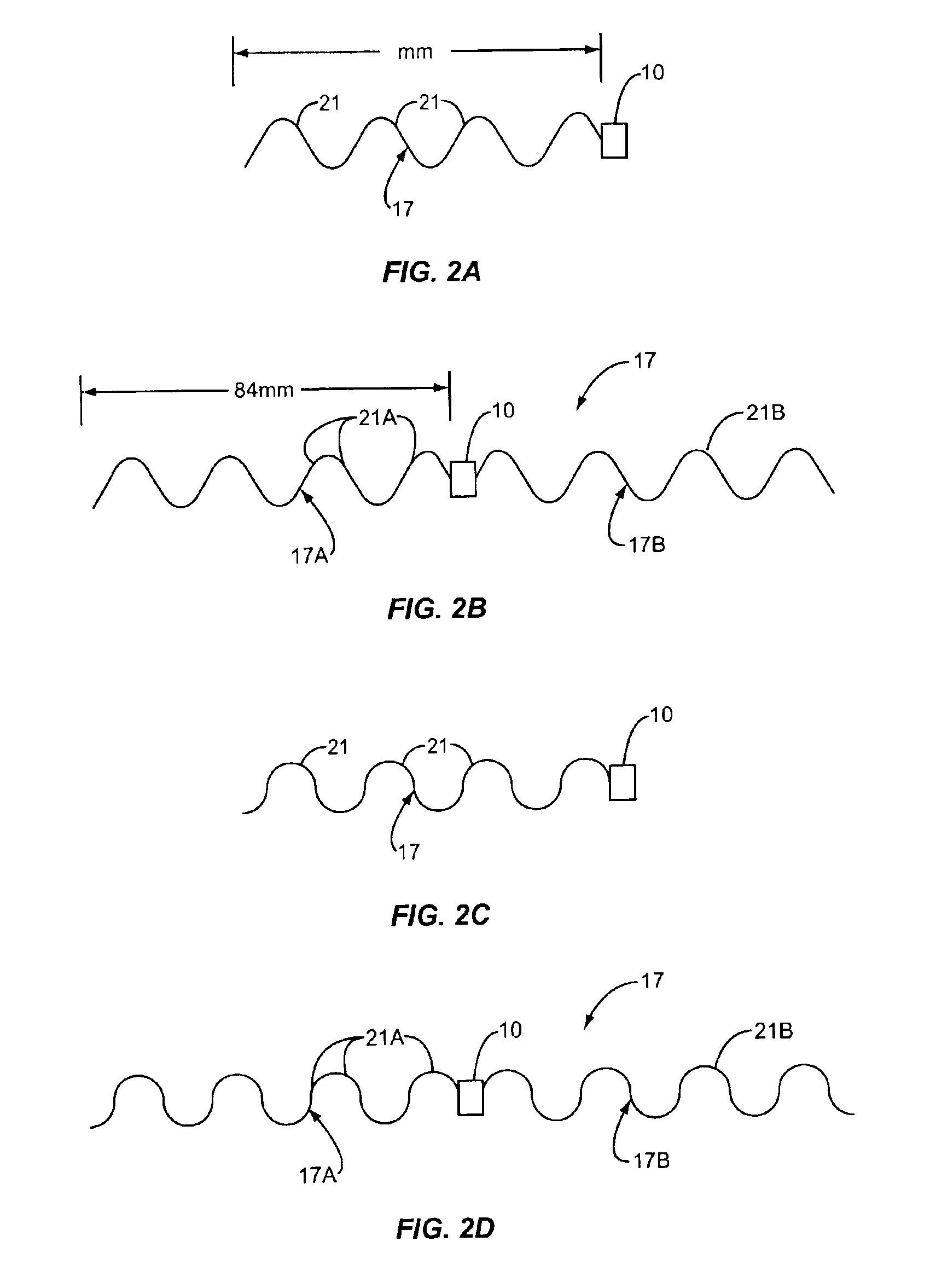 Wave antenna wireless communication device and method