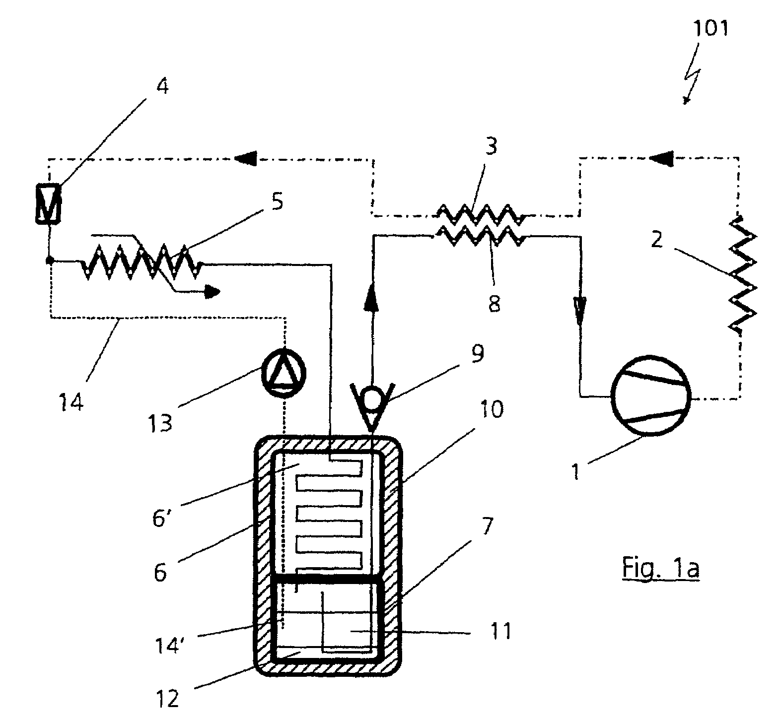 Air-conditioning installation, especially for motor vehicles