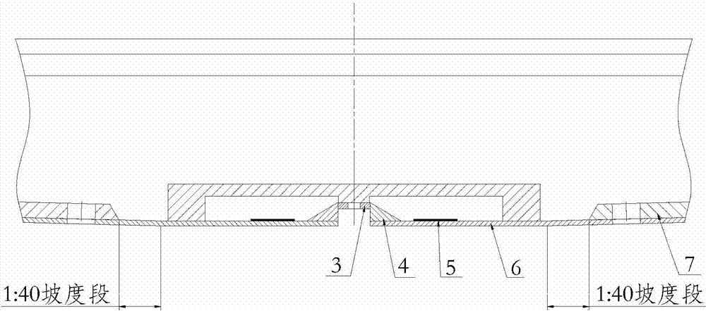 Tool and method for inspecting size of jointed board in sleeper steel mold