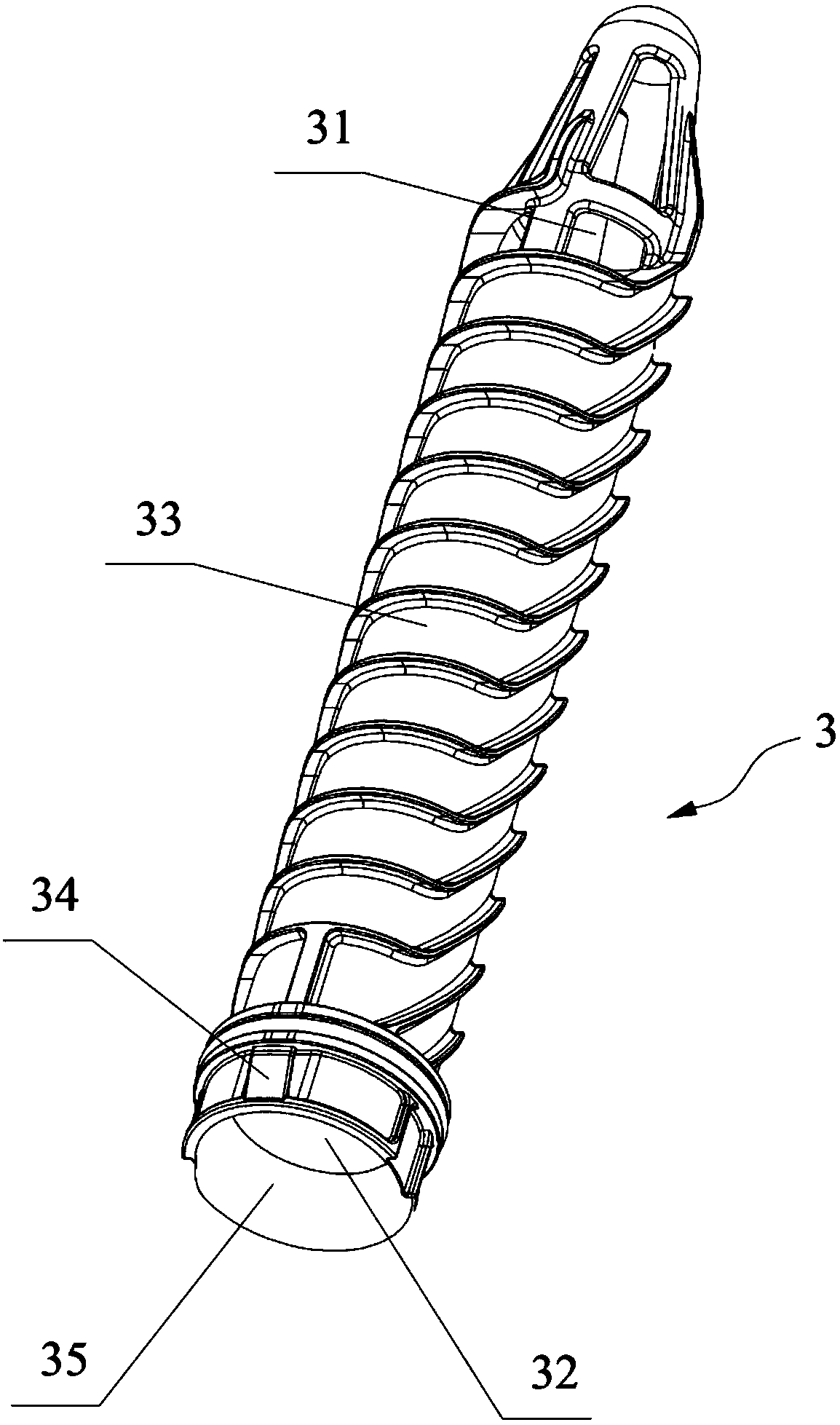 Filter and engine assembly