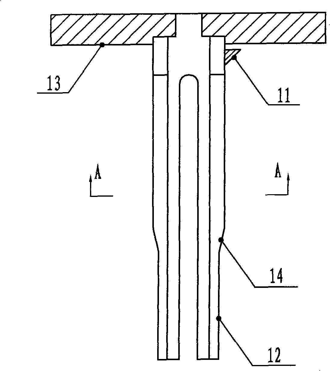 Disposable safety self-locking tube-placing device