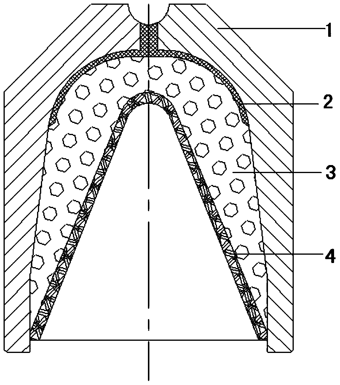 High performance double charge perforating charge