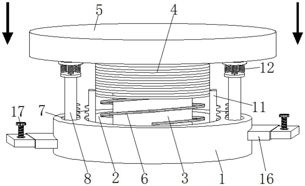 Pressure-resistant buffering steel formwork mechanism for roads and bridges and buffering method thereof