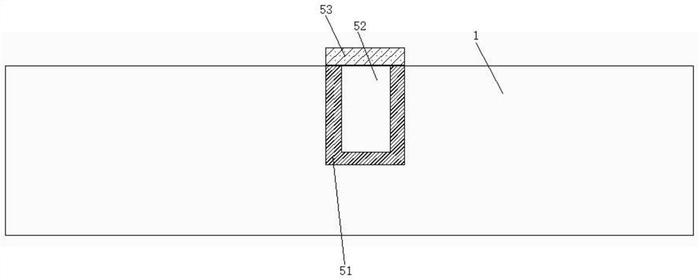 Diamond particle detector electrode structure and preparation method thereof