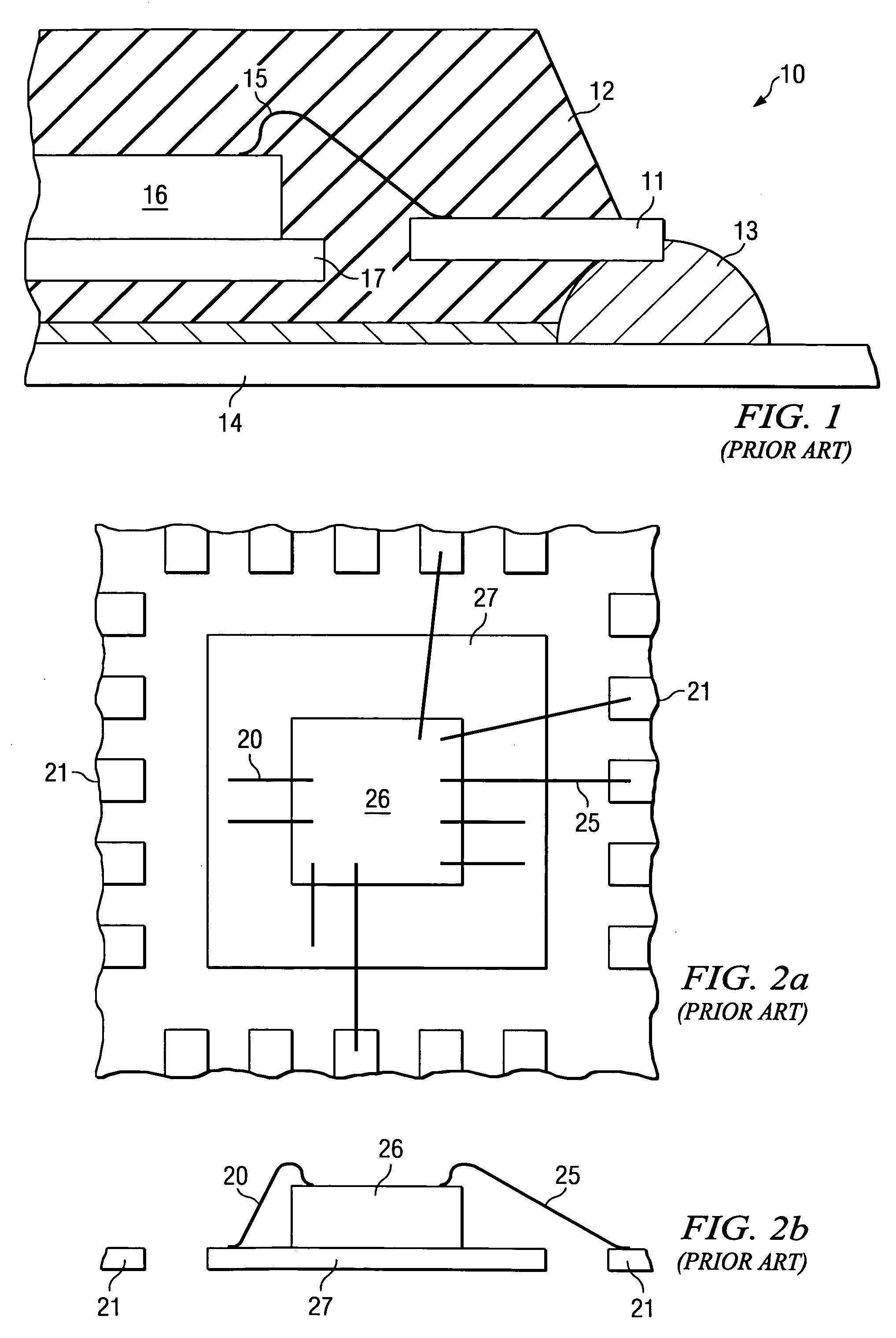 Plastic encapsulated semiconductor device with reliable down bonds